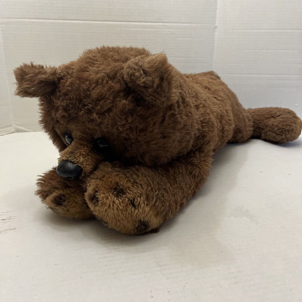 Vintage Kamar Life Like Bear Large Plush 28 Inches Long Stuffed Animal Realistic